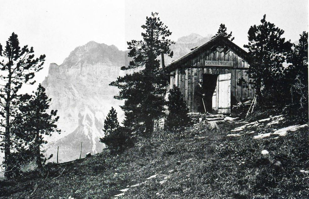 Bild Holzhütte Jahr 1899